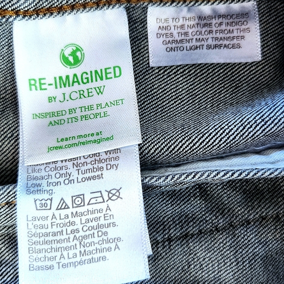 J. Crew Factory "Classic Jean Jacket" Blue Indigo Denim Copper Buttons | Size XS - Picture 8 of 12